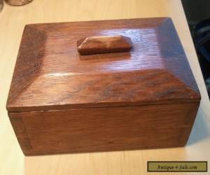 Item Handmade 1930s dovetailed wooden box.Simple and elegant -apprentice piece? for Sale