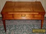 HERITAGE COFFEE TABLE Banded Mahogany With Drawer VINTAGE for Sale