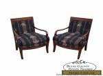 Quality Pair of French Empire Style Dolphin Carved Arm Chairs for Sale