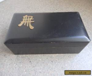 Item ANTIQUE BLACK HINGED BOX for Sale