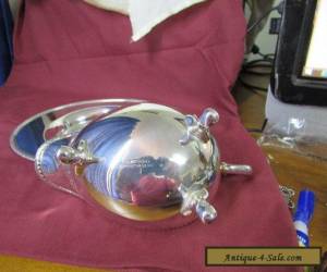 Item SILVER GRAVY BOAT WITH SPILL TRAY for Sale