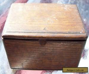 Item Antique Sewing Machine Wooden Box With Attatchments / 1889 for Sale