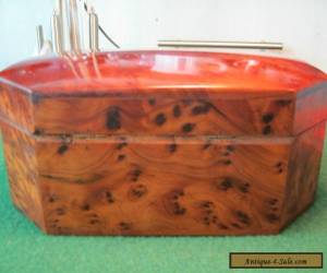 Item STUNNING WOODEN BOX WITH INSET TRAY for Sale