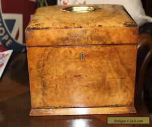 Item A lovely antique jewellery box with hidden drawer, for Sale