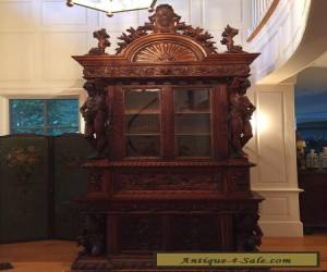 Item Antique 19th Century Renaissance Walnut Italian Cabinet for Sale
