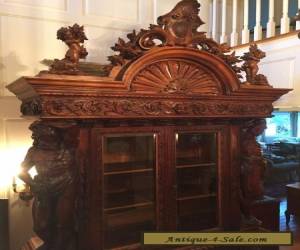 Item Antique 19th Century Renaissance Walnut Italian Cabinet for Sale