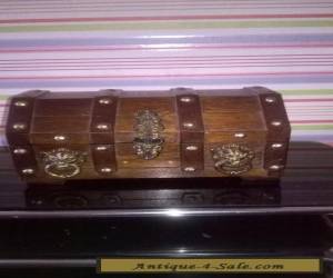 Item vintage wooden pirate lionhead trinket or jewellery  box for Sale