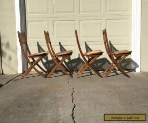 Item Mid century Folding Chairs in the Style of Hans Wegner for Sale