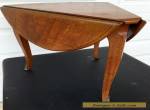 Mid Century Henredon Mahogany Drop leaf Sides Triangle Shaped Corner End Table for Sale