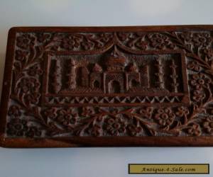 Item BEAUTIFUL carved wooden box with hinged lid for Sale