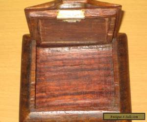 Item Vintage Hinged Hand Carved  wooden trinket box for Sale