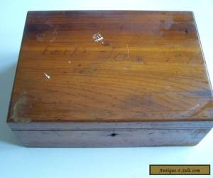 Item Vintage Wooden Box. Antique Woodenware.  for Sale