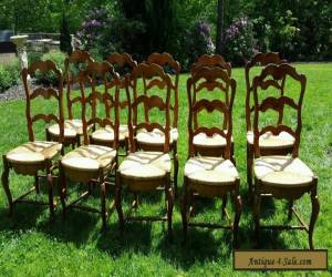 Item Set of Ten French Country Dining Chairs for Sale