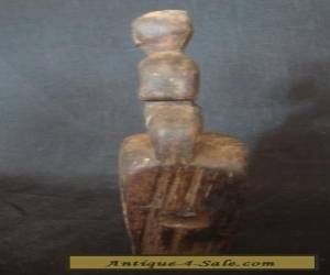 Item Antique Figural Heddle Pulley - Unknown Origin - Hand Made & Fashioned w/Damage. for Sale