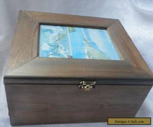 Item Unusual Vintage  Handpainted Wooden Box . Art Deco  for Sale