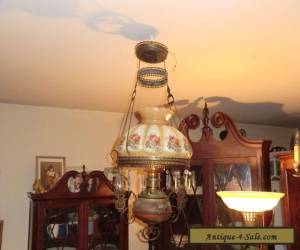 Item Antique Oil Lamp Chandelier for Sale