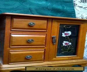 Item A BEAUTIFUL  LARGE WOODEN - ANTIQUE   JEWELRY BOX.  for Sale
