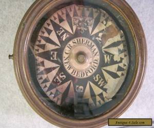 Item VINTAGE MARITINE COMPASS  C R SHERMAN NEW BEDFORD  for Sale
