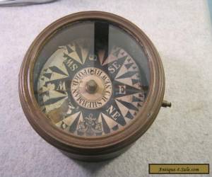Item VINTAGE MARITINE COMPASS  C R SHERMAN NEW BEDFORD  for Sale