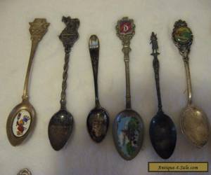 Item Lot Vintage Silverplate Etc. Souvenir Collectible Spoons for Sale