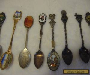 Item Lot Vintage Silverplate Etc. Souvenir Collectible Spoons for Sale