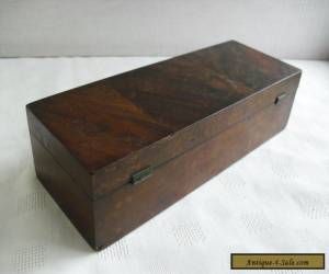 Item ANTIQUE WOODEN GLOVE/JEWELLERY BOX for Sale