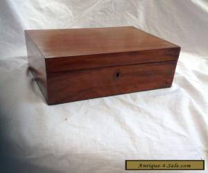 Item Handsome Victorian Mahogany Jewellery/Sewing Box With Fitted Tray for Sale