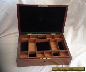 Item Handsome Victorian Mahogany Jewellery/Sewing Box With Fitted Tray for Sale