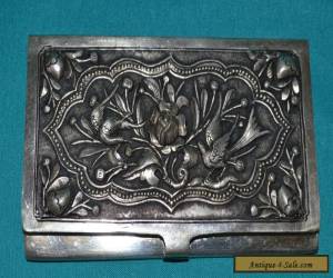 Item RARE ANTIQUE CHINESE SOLID SILVER CARD HOLDER  for Sale