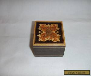 Item Small Vintage Sorrento Ware Wooden Box for Sale