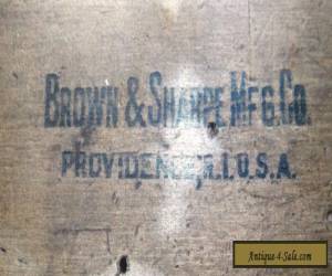 Item Antique/ Vintage Advertising Wooden Pencil Box.Brown & Sharpe MFG Co, for Sale