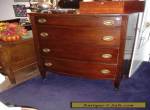 Mahogany High Chest on chest Vintage Antique Dresser 4 Drawers for Sale