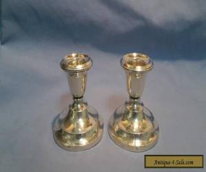 Item Sterling Silver Candle Stick Holders for Sale
