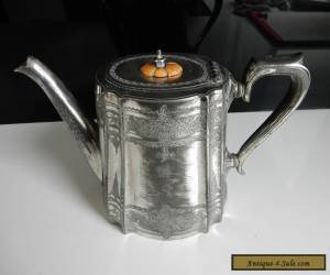 Item Antique 1903 Ornate Silver Teapot for Sale