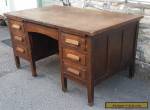 Stunning large antique oak desk for Sale