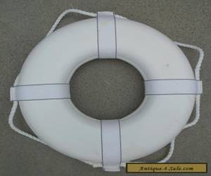Item Jim-Bouy 19" US Coast Guard Approved Life Ring Preserver - White for Sale