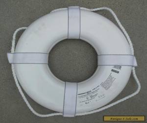 Item Jim-Bouy 19" US Coast Guard Approved Life Ring Preserver - White for Sale