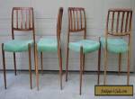 Set 4 Niels Moller rosewood dining chairs model # 83 Danish Modern mid century for Sale