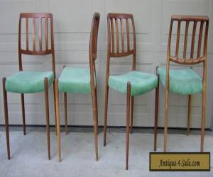 Item Set 4 Niels Moller rosewood dining chairs model # 83 Danish Modern mid century for Sale