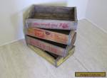 OLD ORIGINAL AMERICAN VINTAGE COKE CRATES 7UP CRATES 4 CRATES for Sale