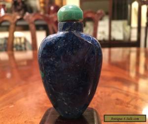 Item An Antique Chinese Lapis Snuff Bottle.  for Sale