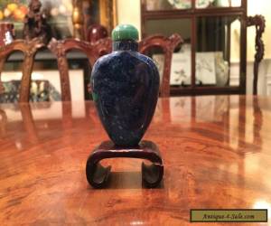 Item An Antique Chinese Lapis Snuff Bottle.  for Sale