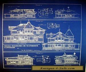 Item Vintage House Ocean Front Sea Cottage 1881 Blueprint 24" x 32"   (058) for Sale