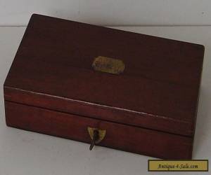 Item MAHOGANY BOX WITH KEY for Sale