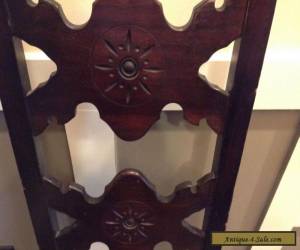 Item Antique Solid Wood Carved Narrow Back Hall Chair for Sale