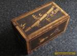 ANTIQUE SLIDE TOP BAMBOO INLAID WOODEN BOX.  S.E. ASIA. EARLY 1900'S  for Sale