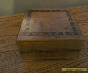 Item Small Pretty Wooden Box with Detail for Sale