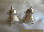 2 ANTIQUE STERLING SILVER PEPPERETTES / PEPPER SHAKERS BIRMINGHAM 1910 /1940 for Sale