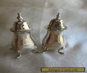 Item 2 ANTIQUE STERLING SILVER PEPPERETTES / PEPPER SHAKERS BIRMINGHAM 1910 /1940 for Sale