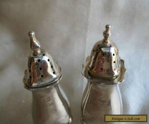 Item 2 ANTIQUE STERLING SILVER PEPPERETTES / PEPPER SHAKERS BIRMINGHAM 1910 /1940 for Sale